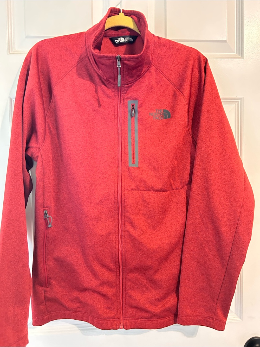 The North Face Red Lightweight Fleece Jacket - Full Zip